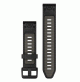 QuickFit 20 Watch Bands -  Black/Pebble Gray Silicone - 010-13391-00 - Garmin